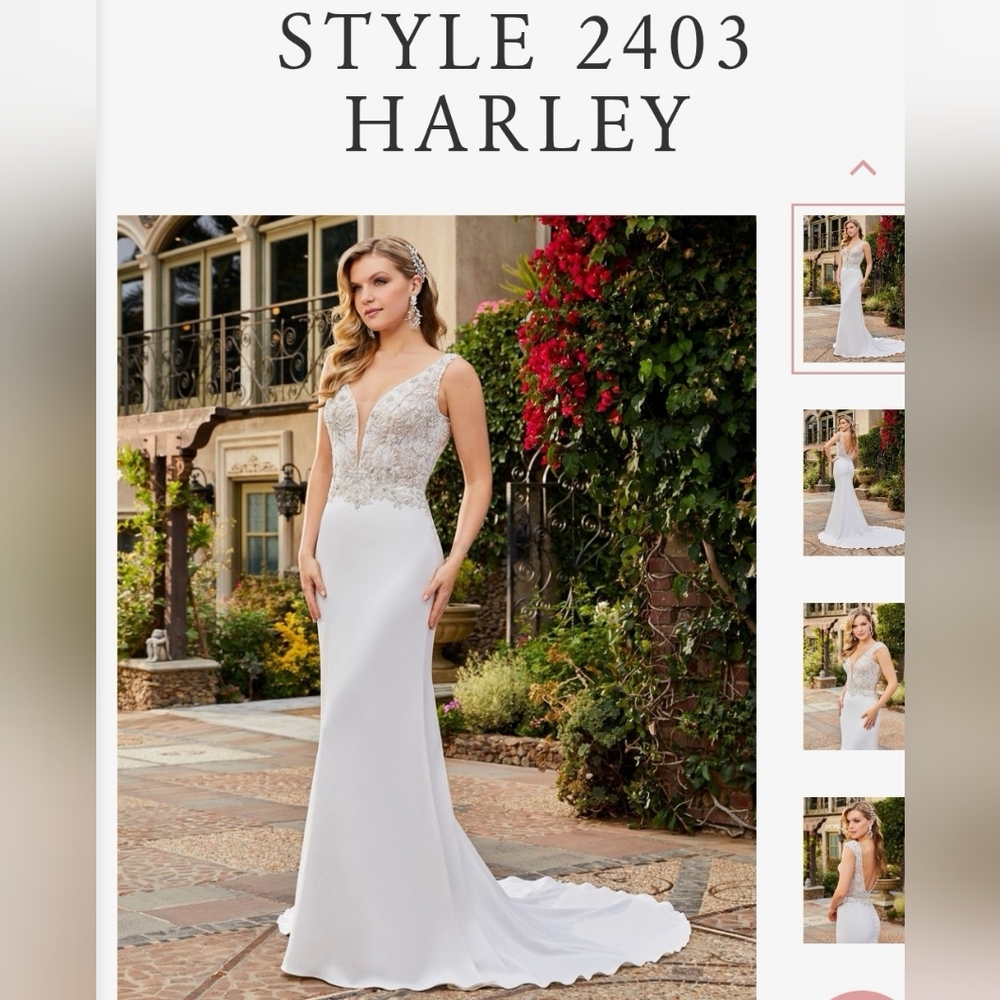 NWT Casablanca Bridal Wedding Dress, Style: 2403 ,Size:12